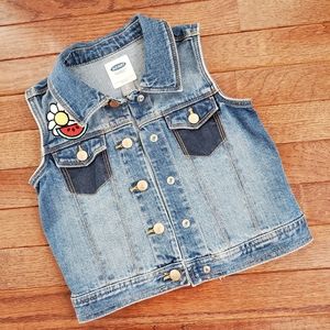 Old Navy toddler girl denim vest